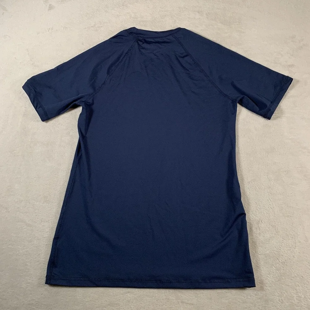 Goodfellow Shirt Mens Small Navy‎ Blue UPF 50+ Quick Dry Swim Tee Rash Guard NEW